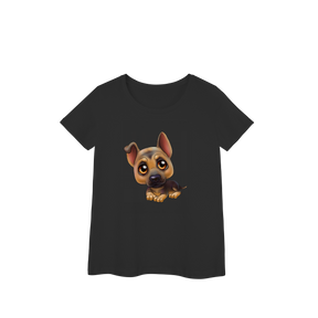 Baby Look Prime filhotinho de Pastor Alemão