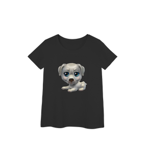 Camisa Baby Look Prime Cachorrinho Mimoso