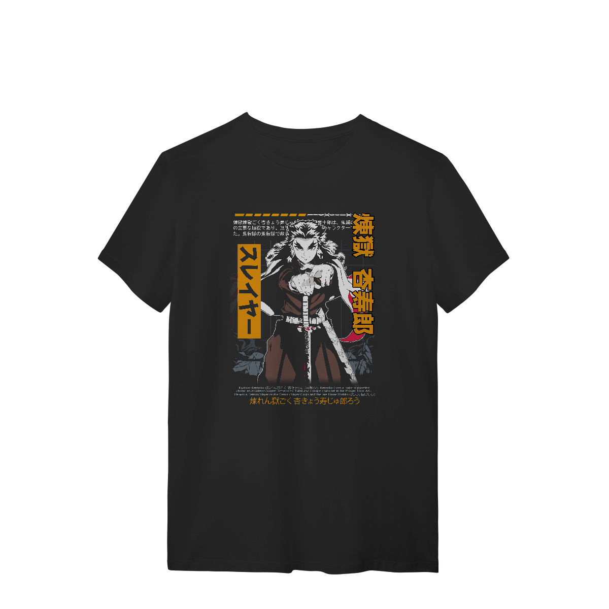 Camisa T-Shirt Quality Rengoku Damon Slayer