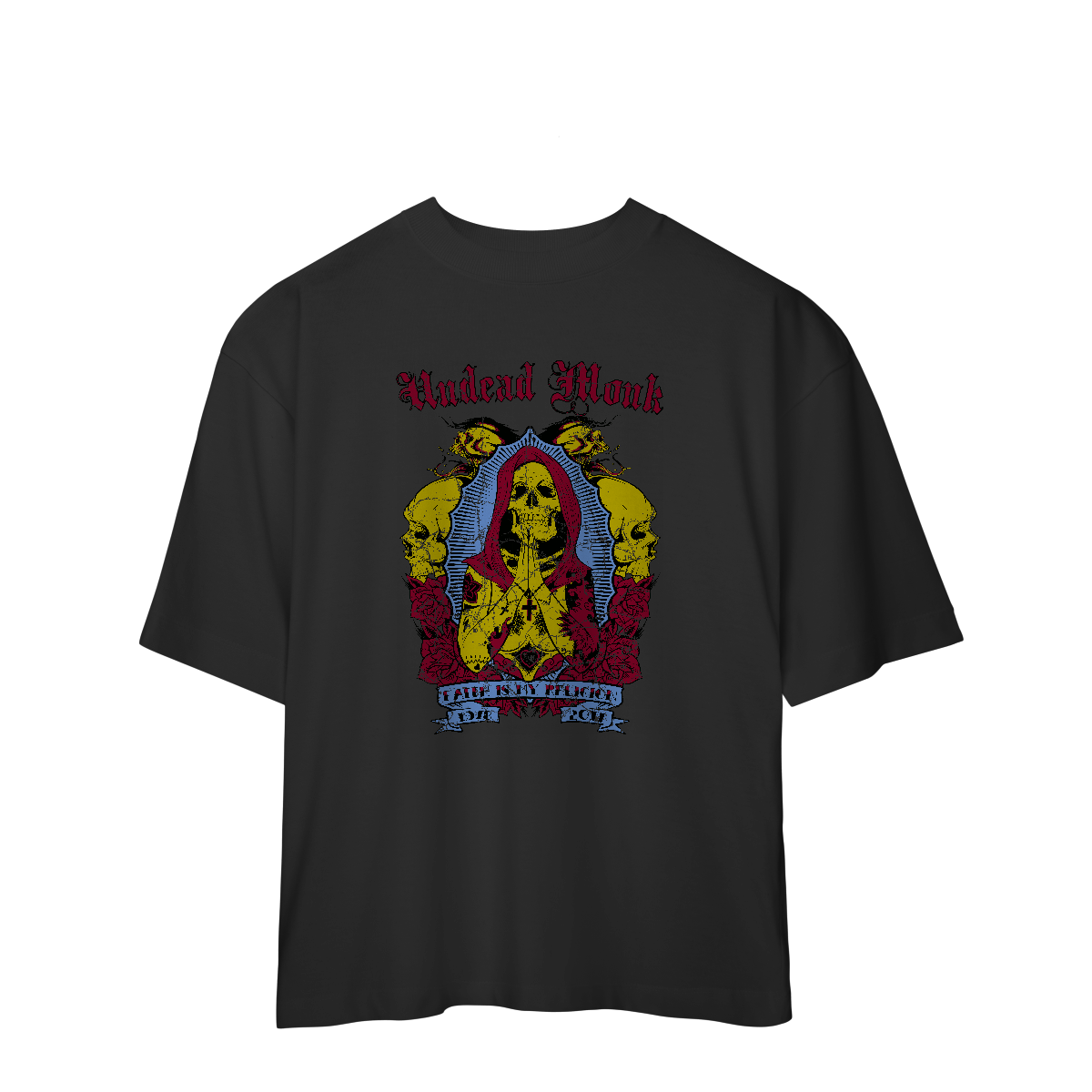 Camiseta Oversized Undead Monk