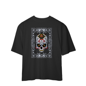Camiseta Oversized Caveira Mexicana
