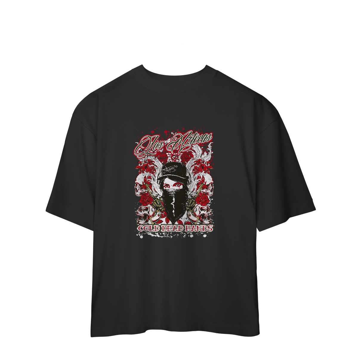 Camiseta Oversized Los Aztecas Cold Deads Hands