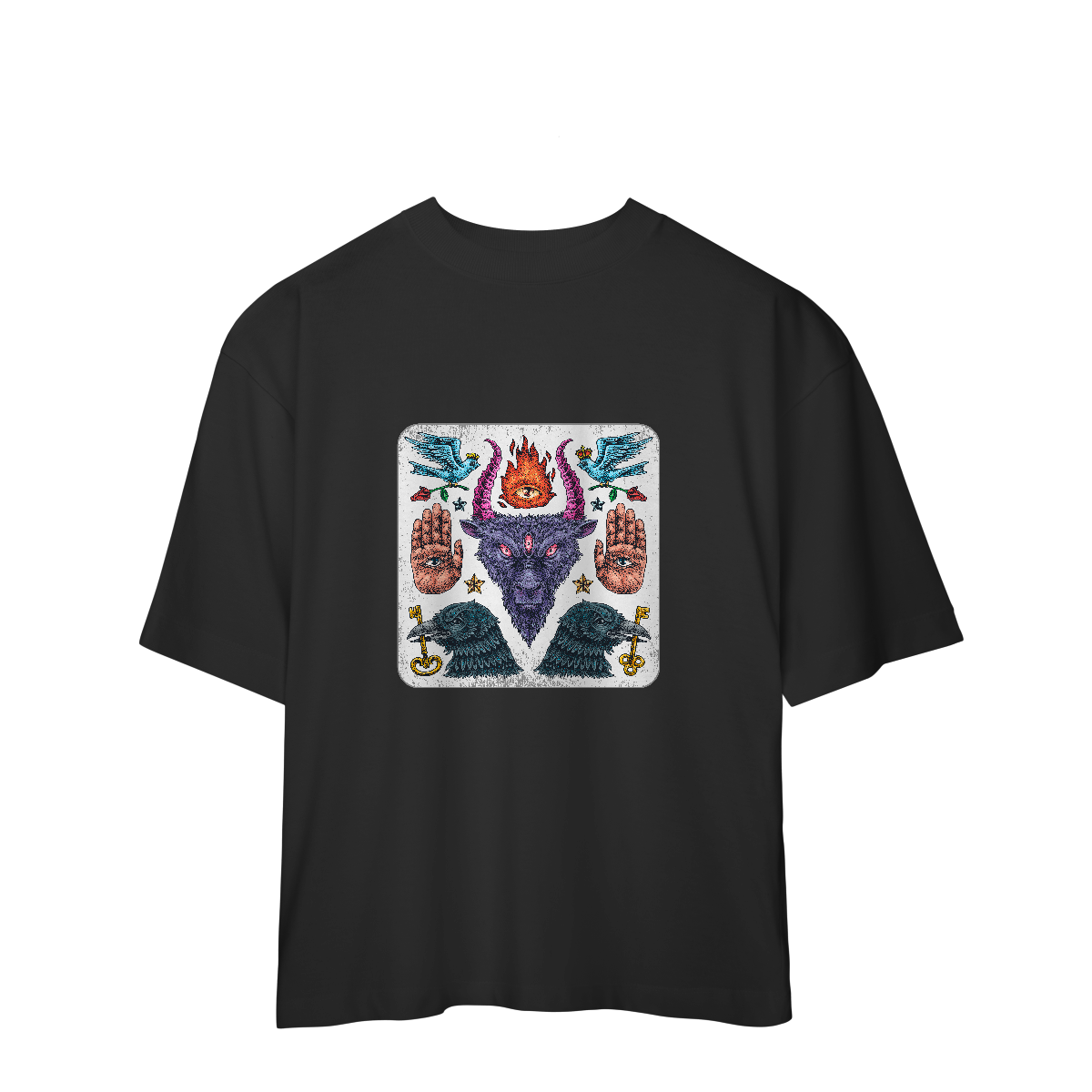 Camiseta Oversized Satã