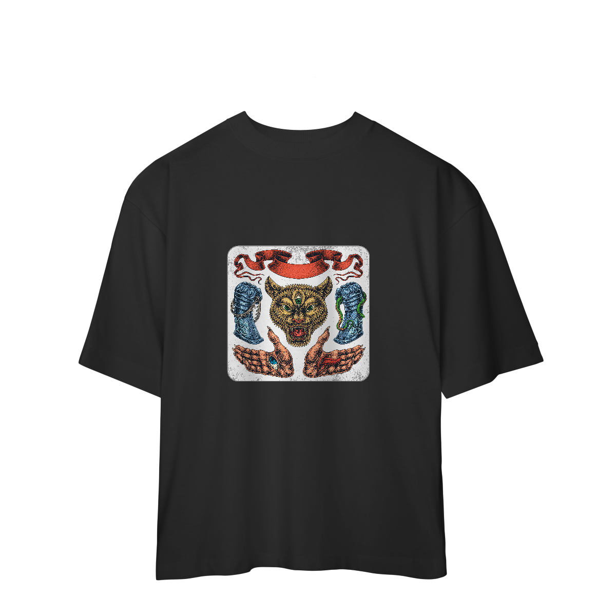 Camiseta Oversized neotradicional/ocultista