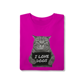 Camisa T-Shirt Quality I Love Dogs