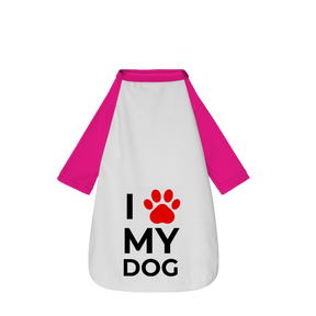 Camisa Pet Dog Eu Amo Meu Dog
