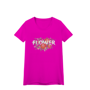 Camisa Baby Look Quality Flower