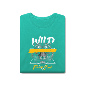 Camisa T-Shirt Estonada Lobo Wild