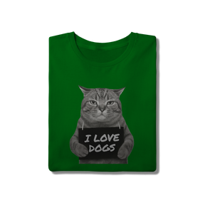 Camisa T-Shirt Quality I Love Dogs