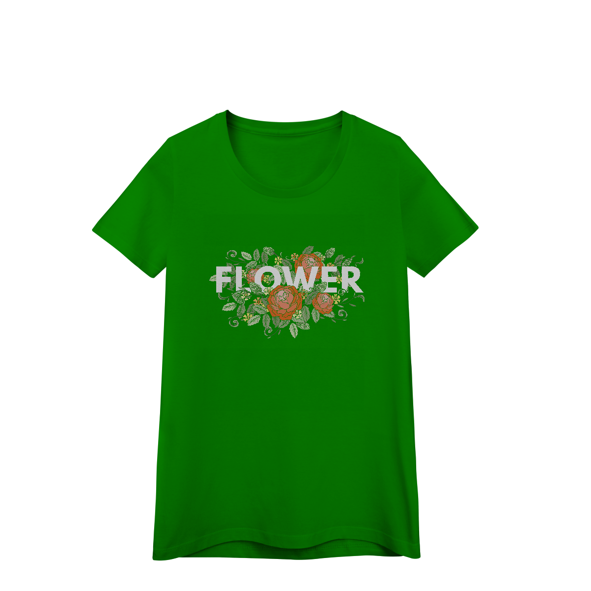 Camisa Baby Look Quality Flower