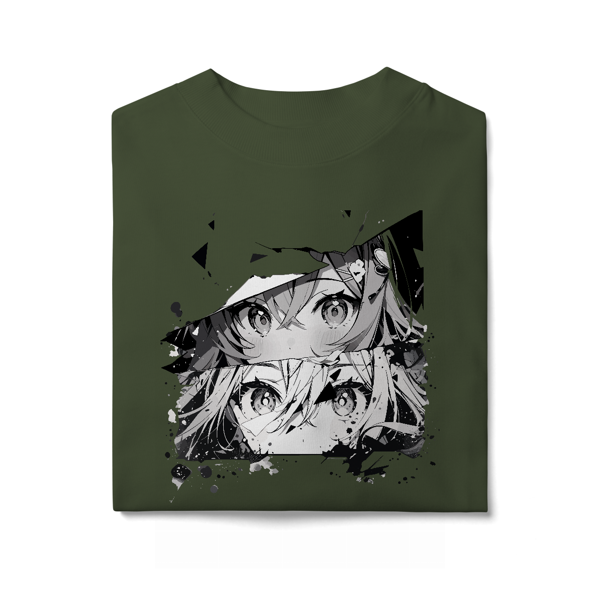 Camisa Oversized Rostos Anime