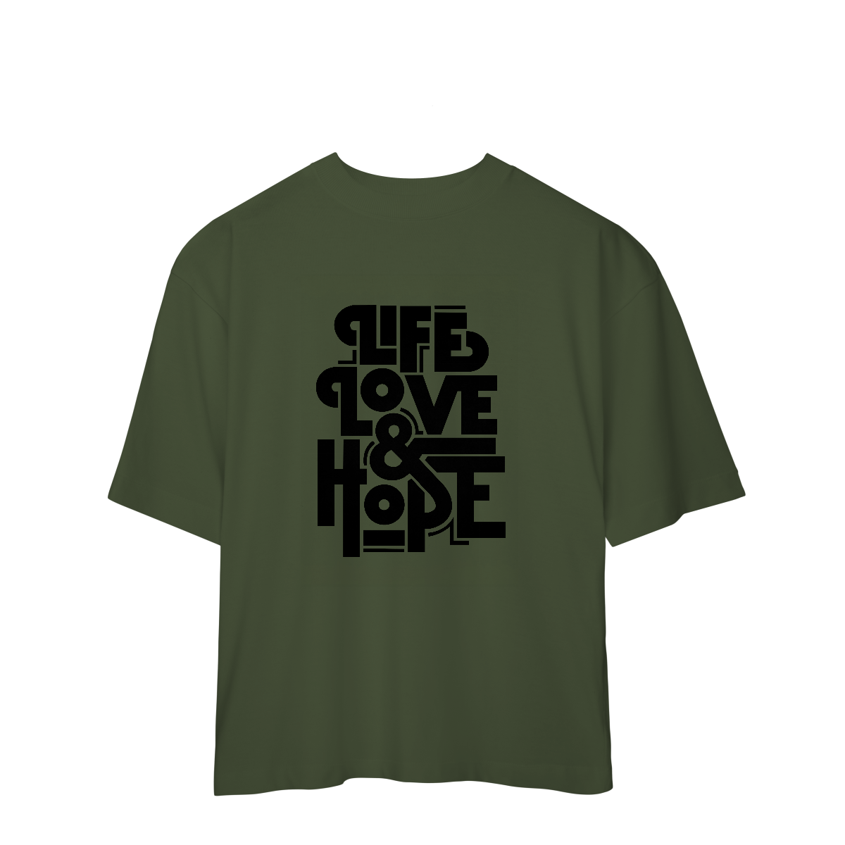 Camisa Oversized Life Love & Hope