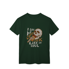 Camisa T-Shirt Classic I Like My Coffee Black Like My Soul