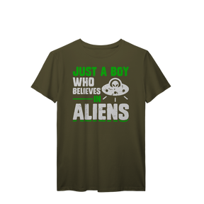 Camiseta T-Shirt Prime Apenas um garoto que acredita em alienígenas