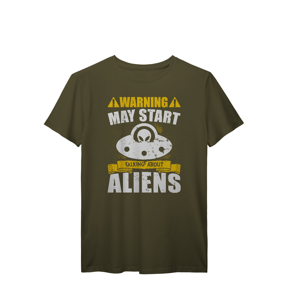 Camisa T-Shirt Prime Warning May Start Talking About Aliens