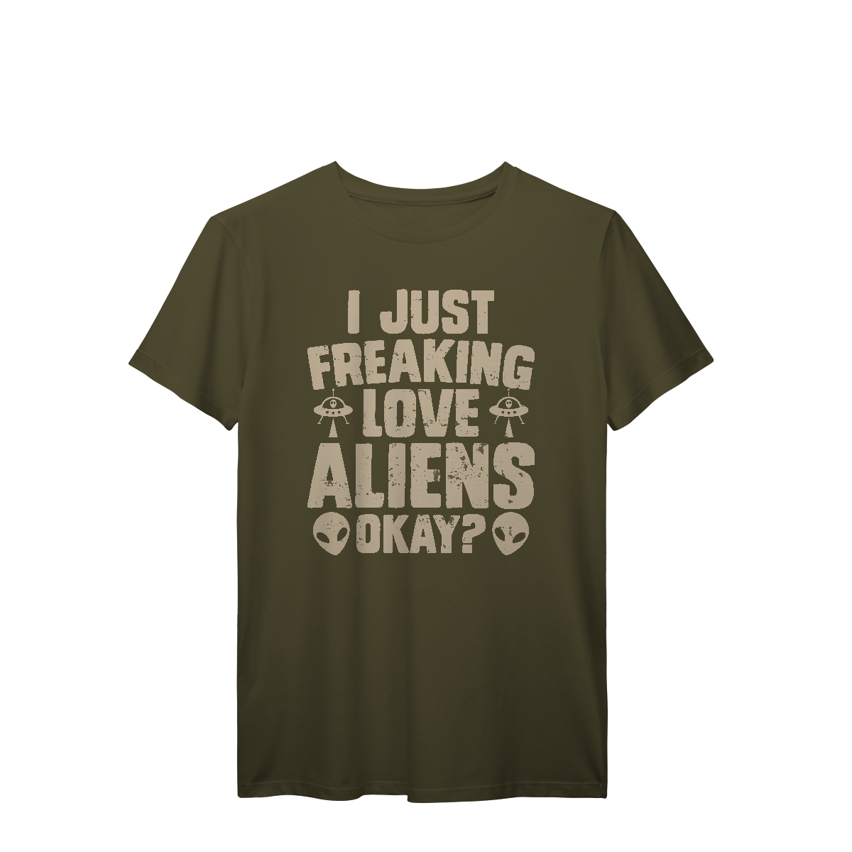 Camisa T-Shirt Prime I Just Fraking Love Aliens Okay?