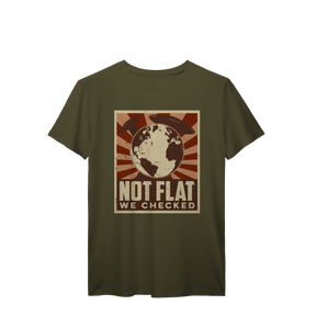 Camisa T-Shirt Prime Not Flat We Checked Aliens