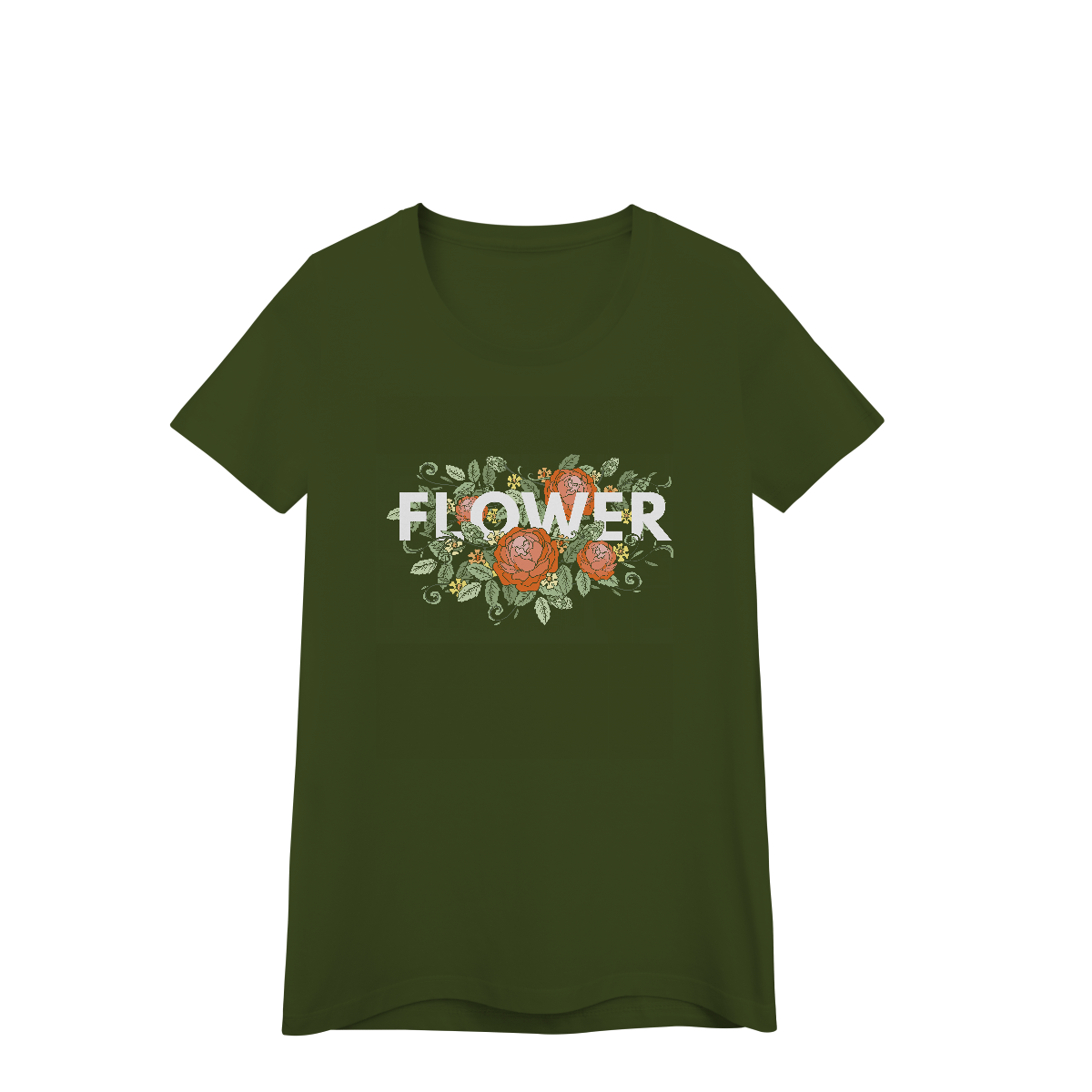 Camisa Baby Look Quality Flower