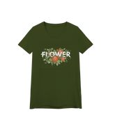 Camisa Baby Look Quality Flower