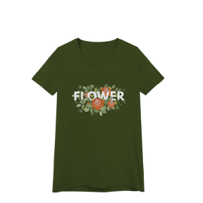 Camisa Baby Look Quality Flower