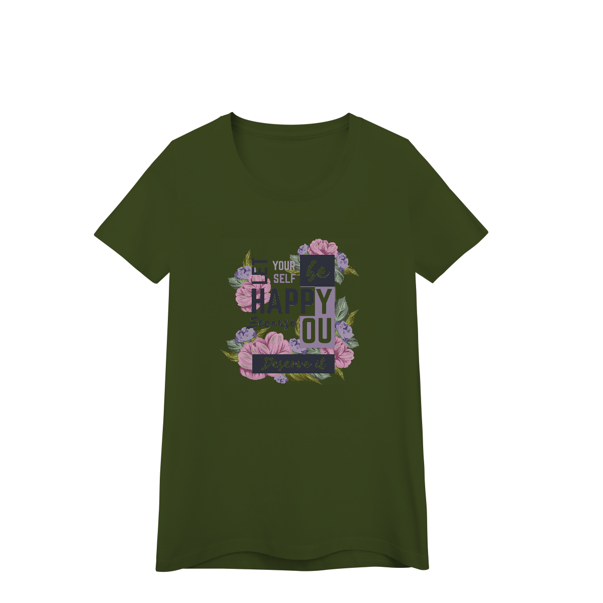 Camisa Baby Look Quality Happy You