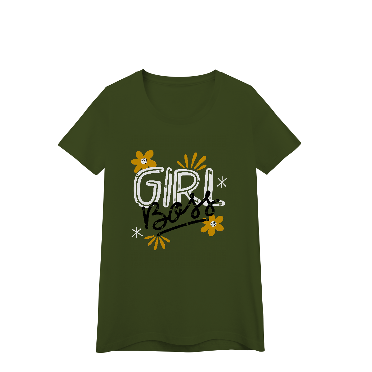 Camisa Baby Look Quality Girl Boss