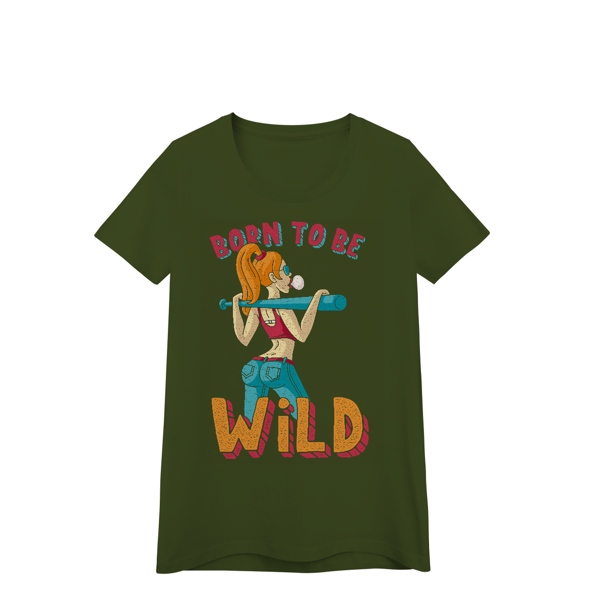 Camisa Baby Look Prime Quality Born To Be Wild