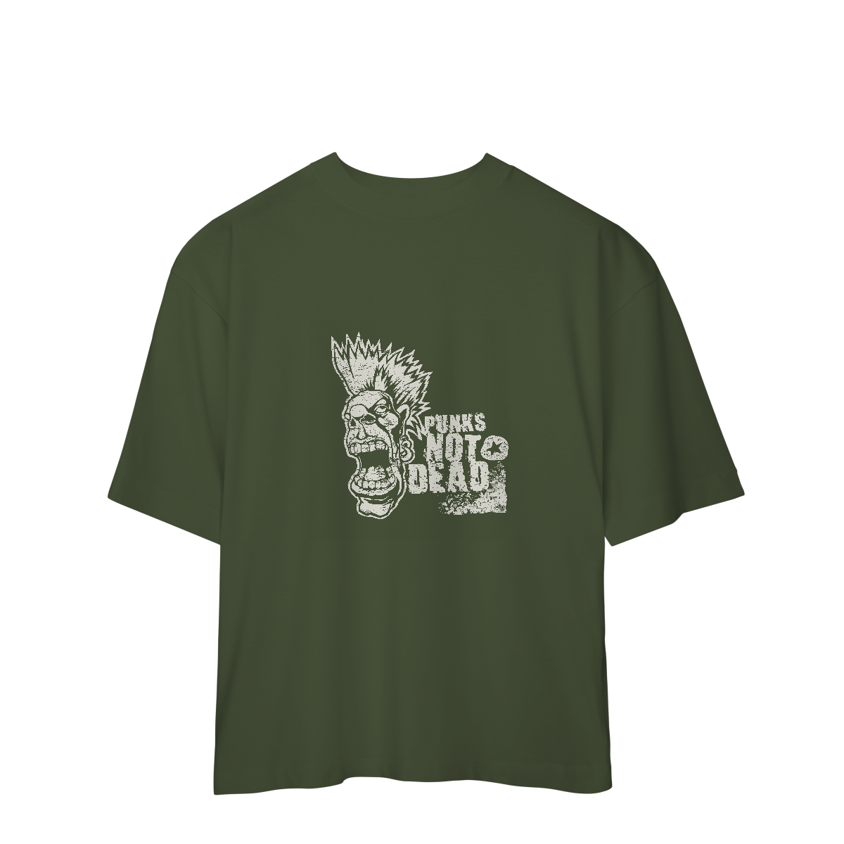Camiseta Oversized Punk Not Dead