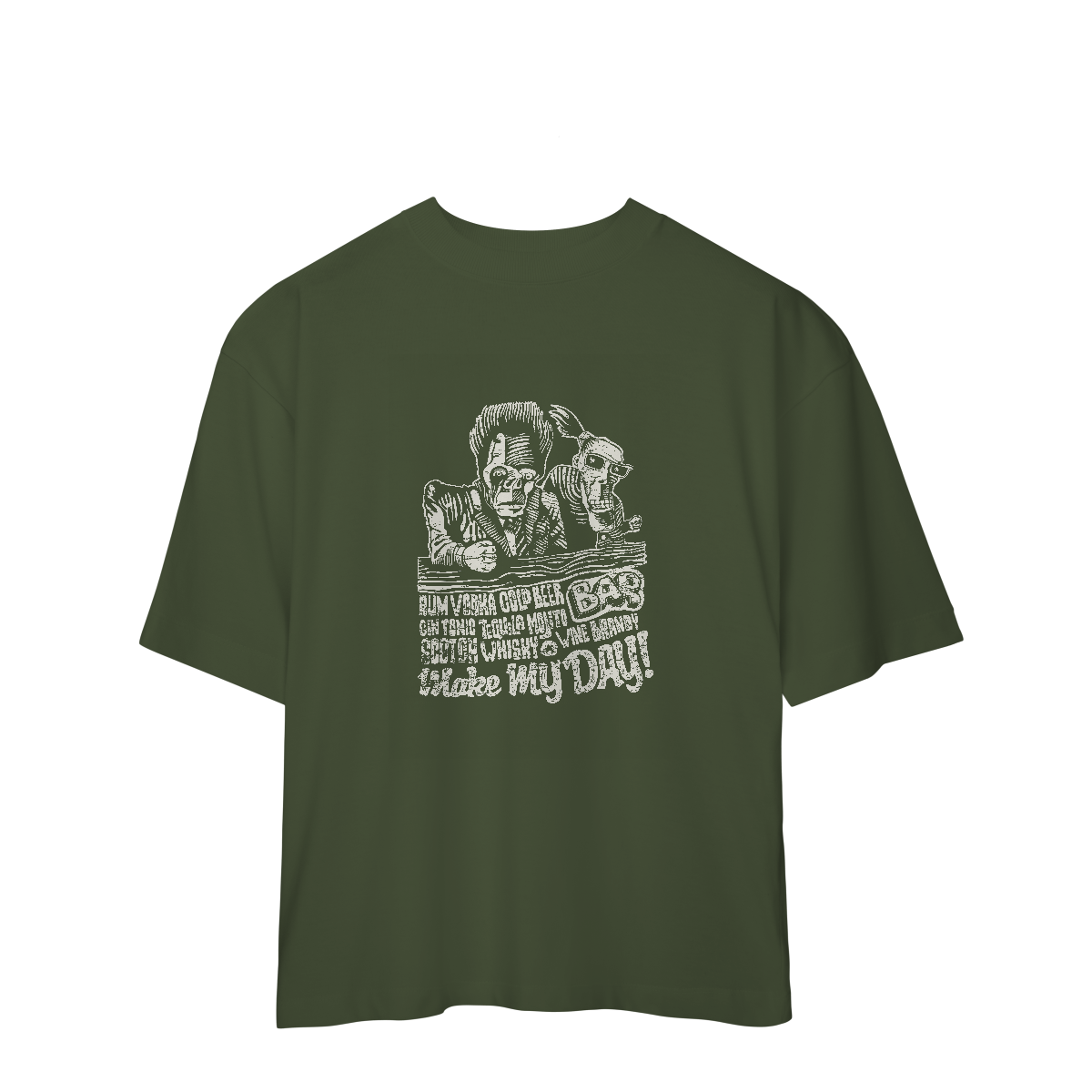 Camiseta Oversized Make My Day