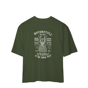 Camiseta Oversized Motorcicle Is On Your Day