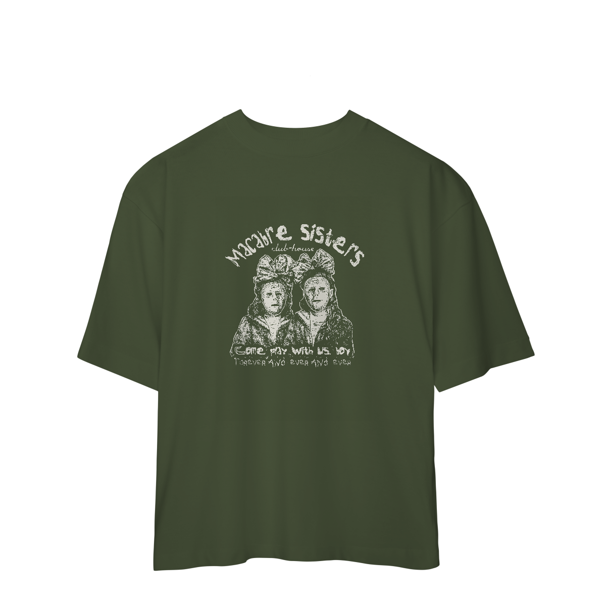 Camiseta Oversized Macabre Sisters