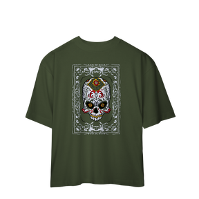 Camiseta Oversized Caveira Mexicana