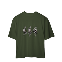 Camiseta Oversized Three Skulls
