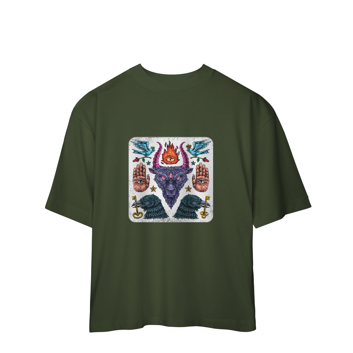 Camiseta Oversized Satã