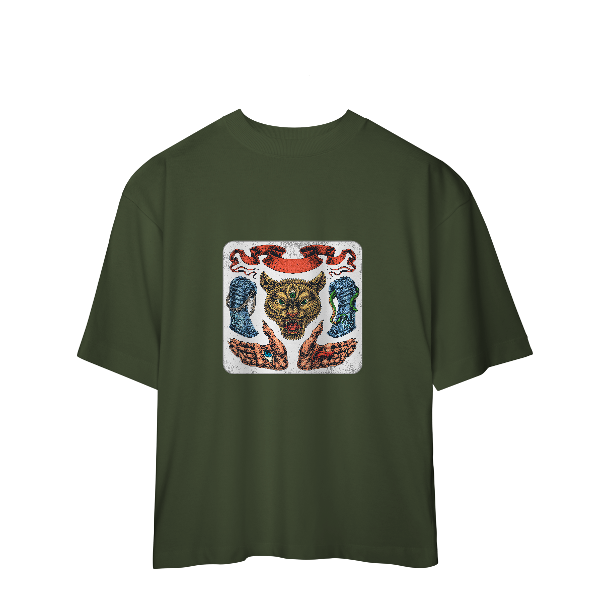 Camiseta Oversized neotradicional/ocultista