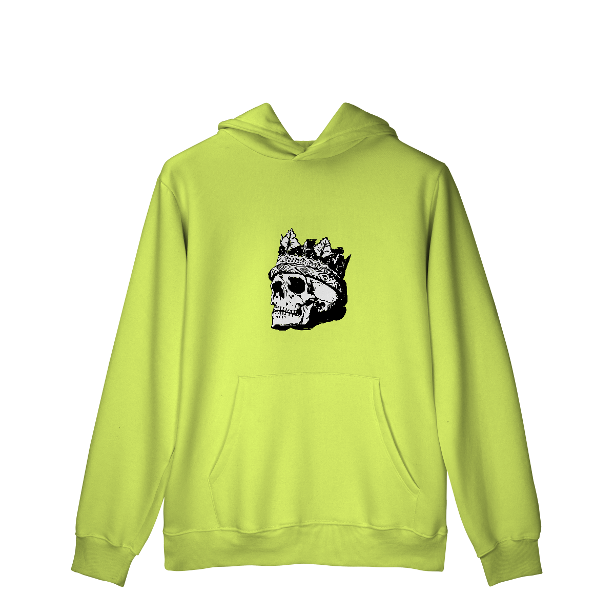 Casaco Moletom Quality Canguru Caveira Rei