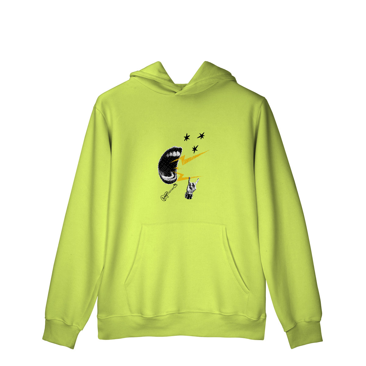 Casaco Moletom Quality Canguru Rock N Roll