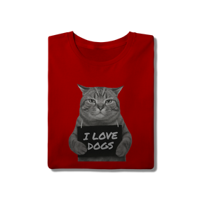 Camisa T-Shirt Quality I Love Dogs