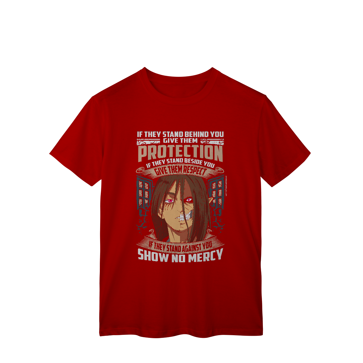 Camisa T-Shirt Classic Eren & Titan – Dualidade, Fúria e Liberdade