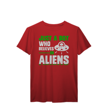 Camiseta T-Shirt Prime Apenas um garoto que acredita em alienígenas