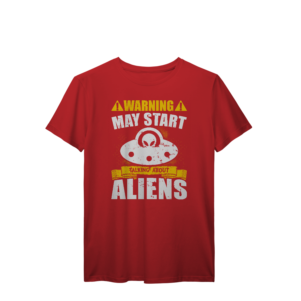 Camisa T-Shirt Prime Warning May Start Talking About Aliens