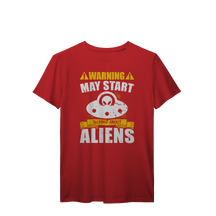 Camisa T-Shirt Prime Warning May Start Talking About Aliens
