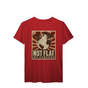 Camisa T-Shirt Prime Not Flat We Checked Aliens