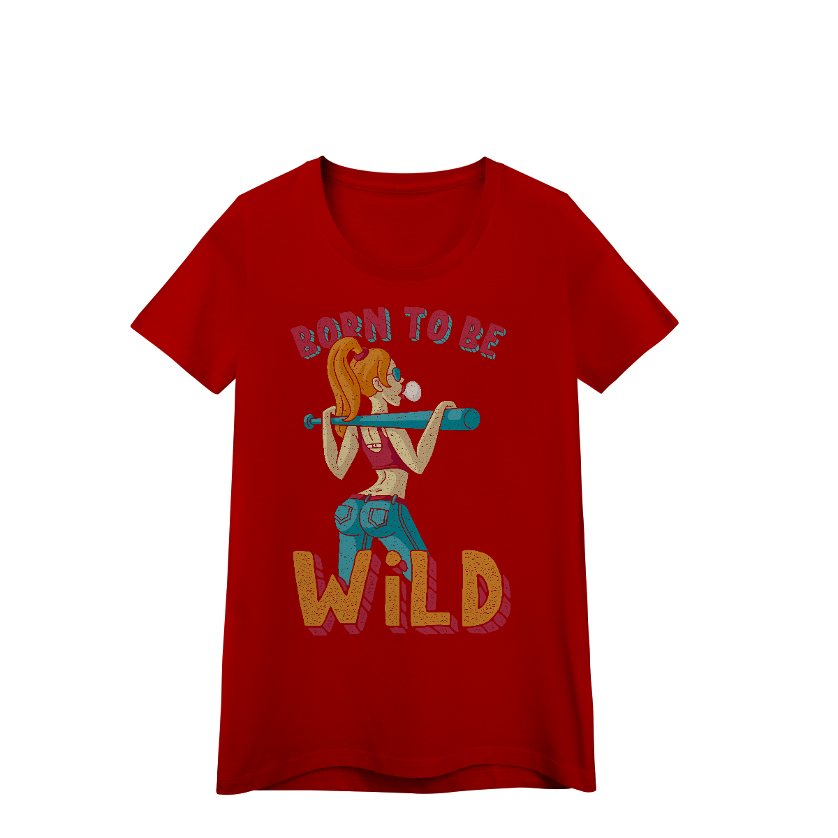 Camisa Baby Look Prime Quality Born To Be Wild