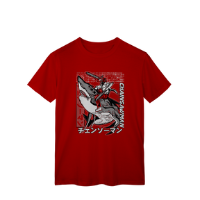 Camisa T-Shirt Classic Chainsaw Man Denji Homem-Motosserra