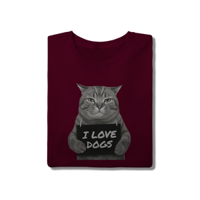 Camisa T-Shirt Quality I Love Dogs