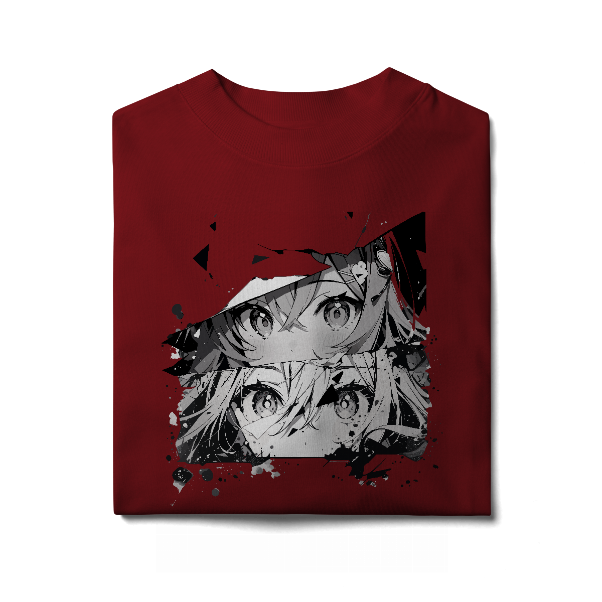 Camisa Oversized Rostos Anime