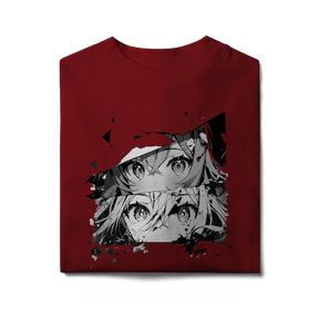 Camisa Oversized Rostos Anime