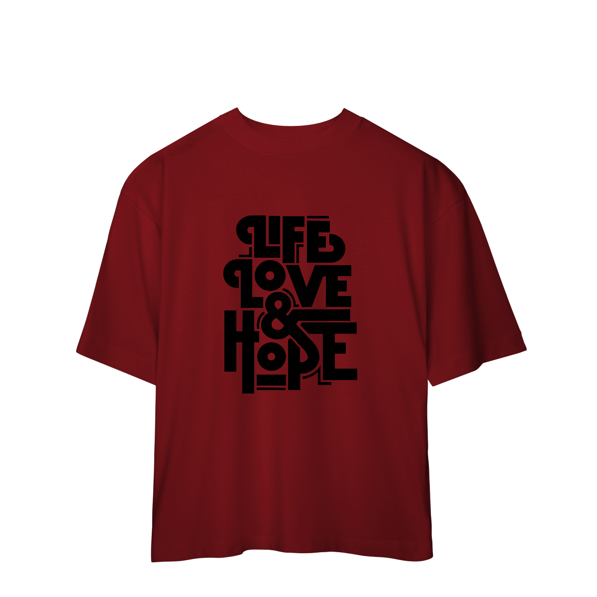 Camisa Oversized Life Love & Hope