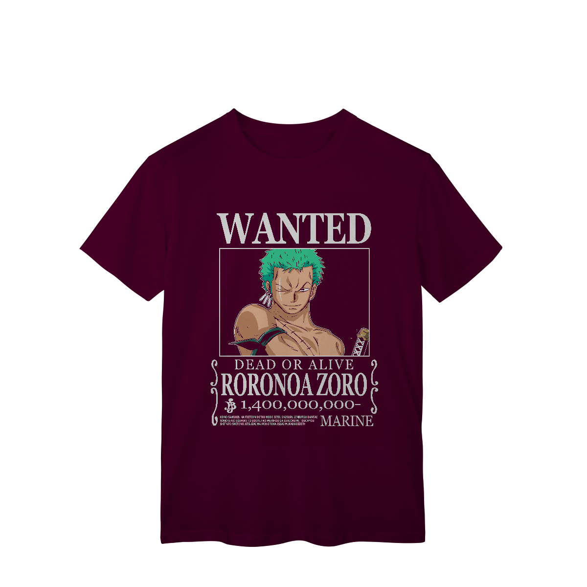 Camisa T-Shirt Classic Wanted Roronoa Zoro